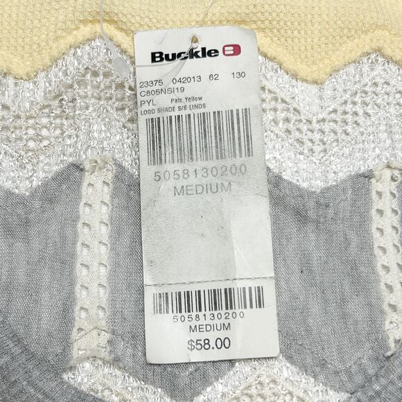 Crash & Burn Logo Shade Thermal Waffle T-Shirt Rhinestone Sequin Women's M NWT - Picture 6 of 11